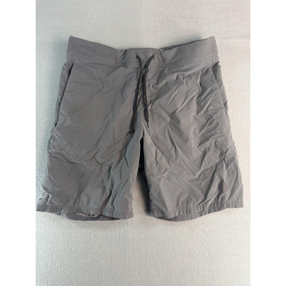 Stio Swim Shorts Mens 34 Gray Lined Elastic Waist Drawstring Quick Dry Pockets